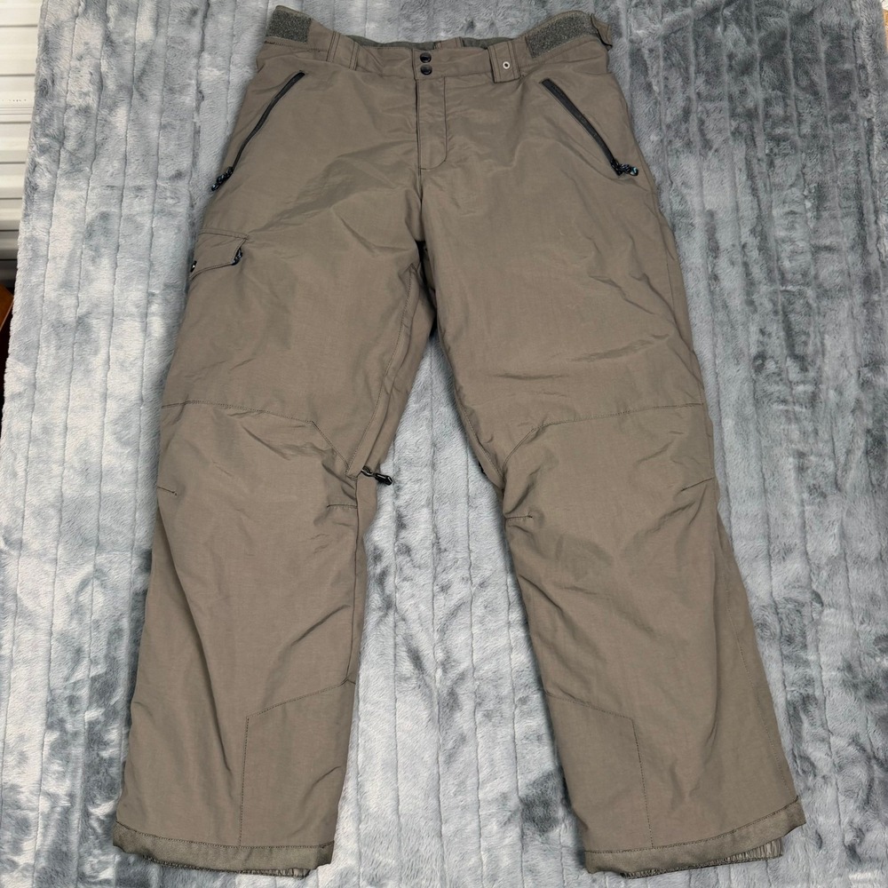 Polar Edge Mens Brown Insulated Snow Pants Ski Snowboard Cargo Size Large 7188